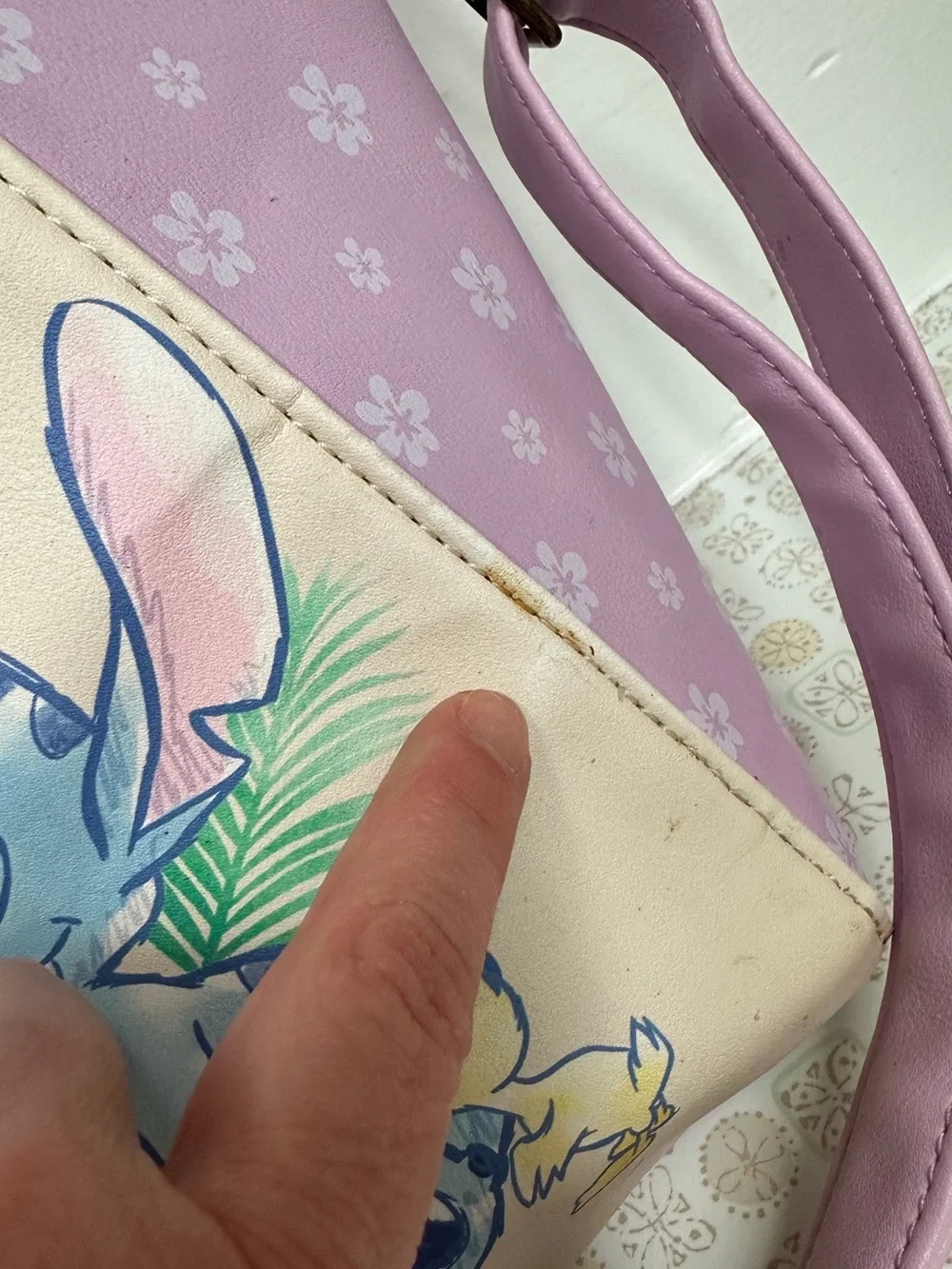 Disney Lavender Lilo & Stitch Satchel